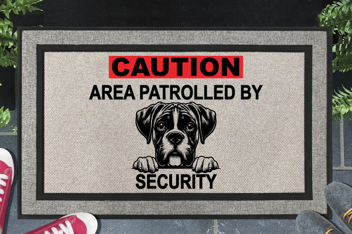 Boxer Security Door Mat No.4 - All Weather Doormat 45x70cm 