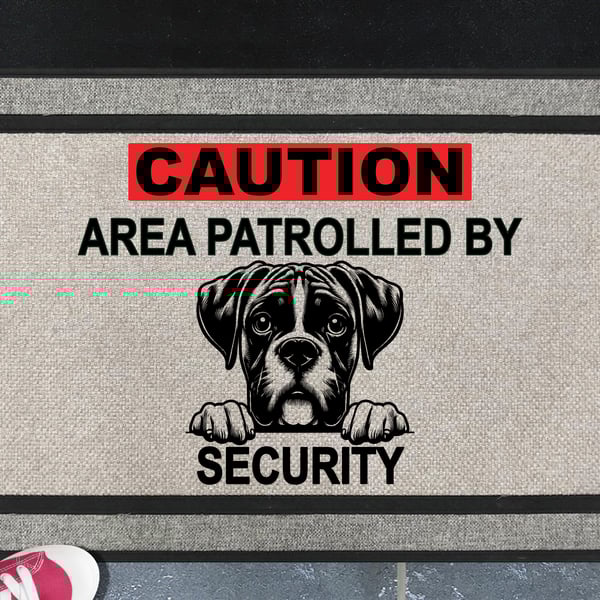 Boxer Security Door Mat No.4 - All Weather Doormat 45x70cm 
