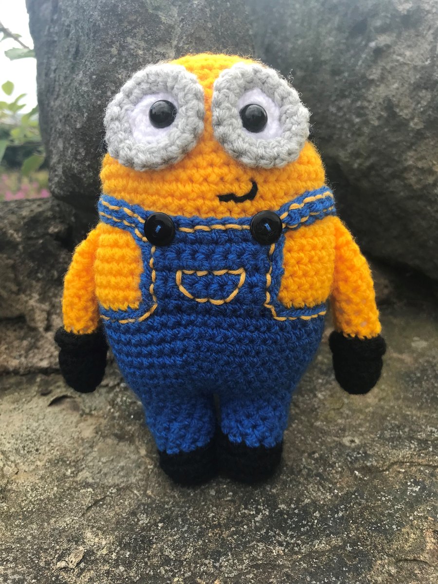 Crocheted Bob the Minion Doll