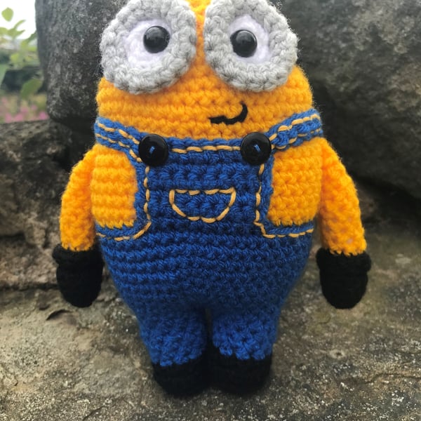 Crocheted Bob the Minion Doll