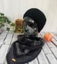 Black & Silver Bandana Scarf - Image 5