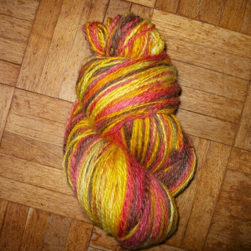 125g Hank of  Handspun Portland Wool