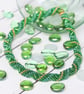 Russian Spiral Necklace in Green  - Image 4