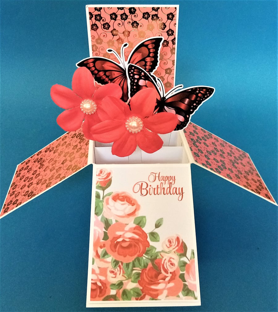 Ladies Birthday Card with Roses
