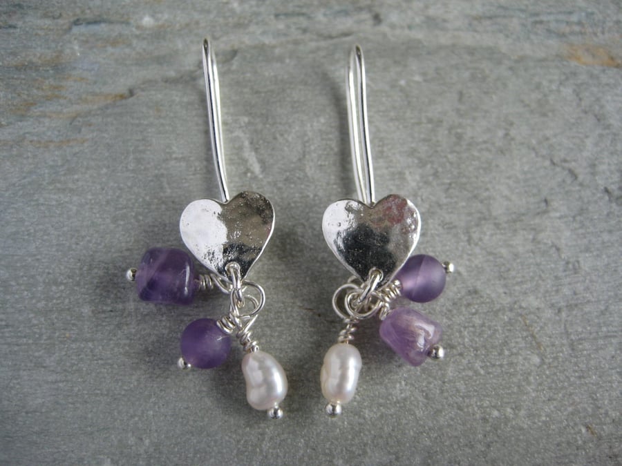 Sterling Silver Heart Earrings