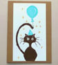 Party Animals Cat Card - Image 1