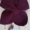 Deep berry  bow scarf