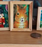 Red Squirrel Portrait Miniature Oil Painting - Image 3