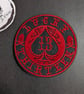  Lucky 13 spade - Embroidered Iron on Patch - Image 1