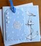 Tag Style Birthday Card - Gull & Anchor