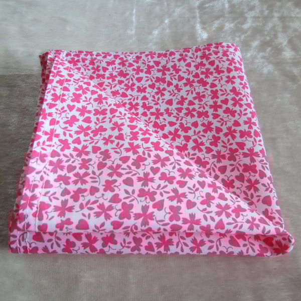 Liberty Lawn handkerchief. Butterfly design. Cotton handkerchief.