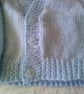 14 inch Blue V Neck Cardigan - Image 2