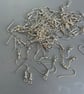 Silver tone hypoallergenic shepherds hook style earring wire - Image 1