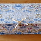 William Morris Box File in Strawberry Thief Petite Linen - Home Office Storage