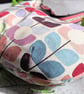 Large Dumpling Bag, Sling Style Cross Body Bag Retro Flower Design - Image 5