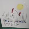 Wildflower birthday card