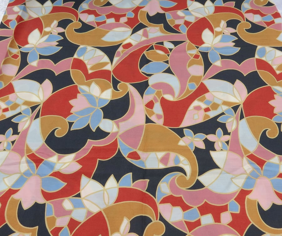 Liberty Tana Lawn remnant, Chows Paisley, 39 inches x 31 inches