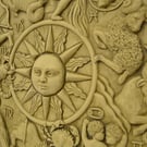 Zodiac Astrology Wall Plaque Stone Garden Ornament