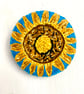 Sun Flower Pin- hand embroidered brooch  - Image 1