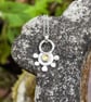 Sterling silver and citrine pendant and chain, citrine Rana necklace - Image 4