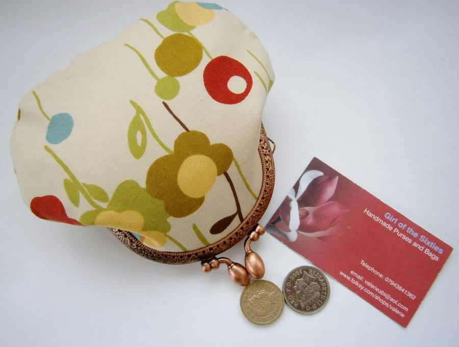 Little Moda Wonderland  Fabric Credit Card Coin Purse