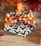 Tie On Fully Reversible Dog Bandana - Ghosts & Bats