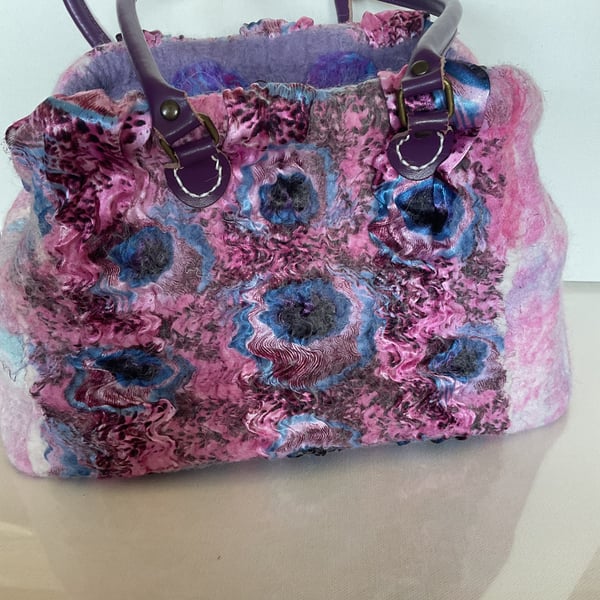 Hand made Felted handbag OOAK 