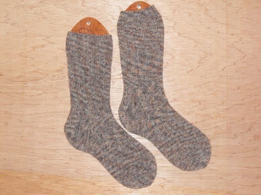 SALE: Hand knitted socks, LARGE, size 8-10