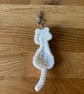 Crochet cat bag charm keychain  - Image 3