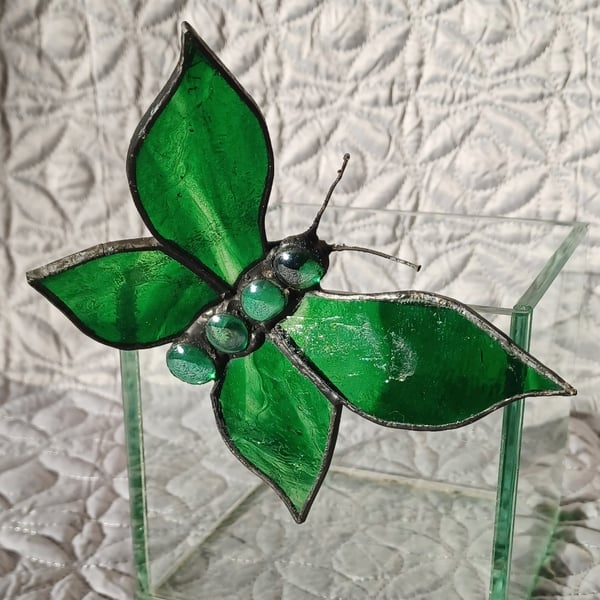 Butterfly Suncatcher Table decoration Stained Glass Art