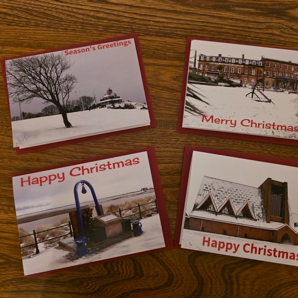 Fleetwood Christmas Cards Set Of 4