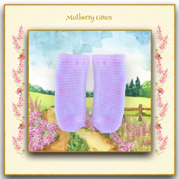Pink Striped Socks 