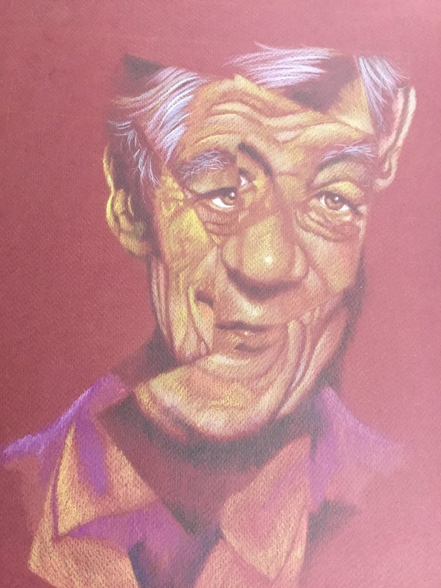 A portrait Of Sir Ian McKellen