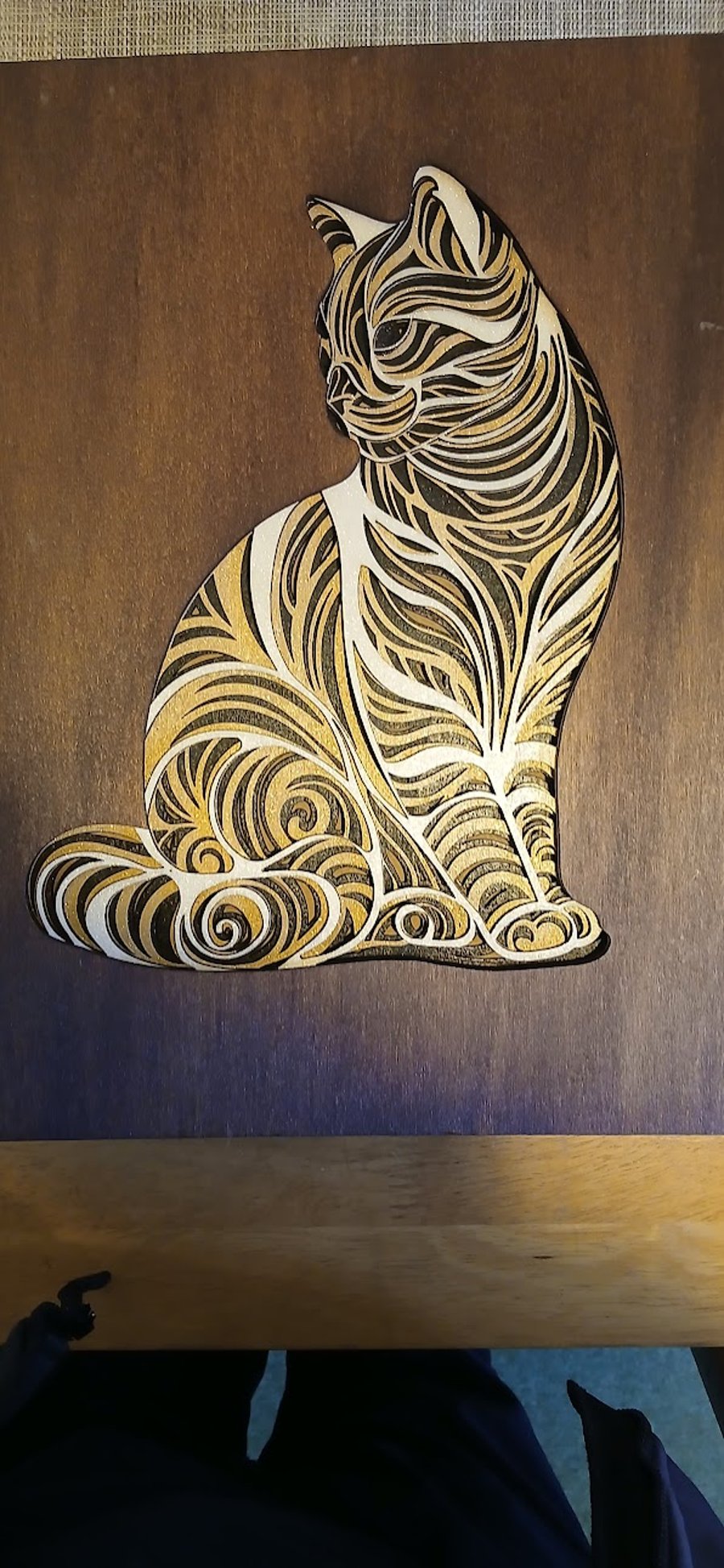 Layered Laser Cut Hanging Art Work