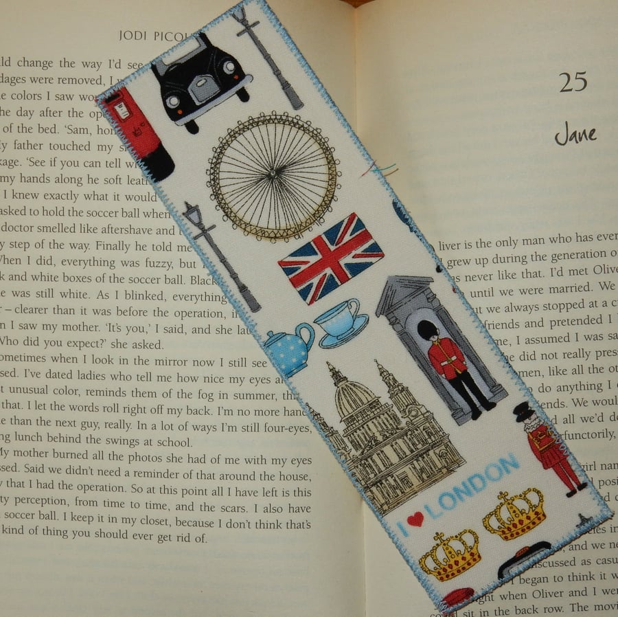 Bookmark London icons patriotic gift