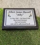 Memorial Grave Plaque Grave Memorial stone Slanted headstone Cemetery Plaque 