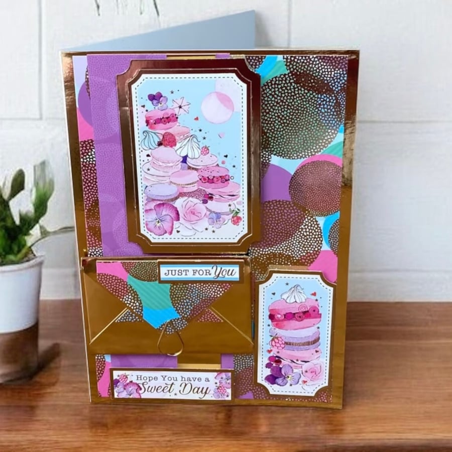 Luxury greetings card for birthday or other occasion. Perfect for a Gift Card.