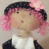 Lottie - Handmade Art Rag doll