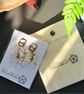 High-Lustre Biwa Pearl Cascade Earrings – White & Purple Freshwater Pearls - Image 6
