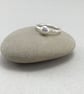 Silver Pebble Stacking Ring, Handmade 2mm Silver Stacking Rings - Image 1