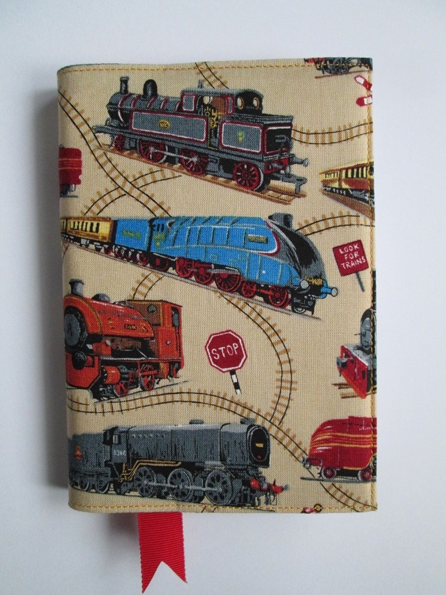 A6 Trains Reusable Notebook Cover