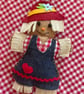 Felt gingerbread scarecrow decoration  - Image 1
