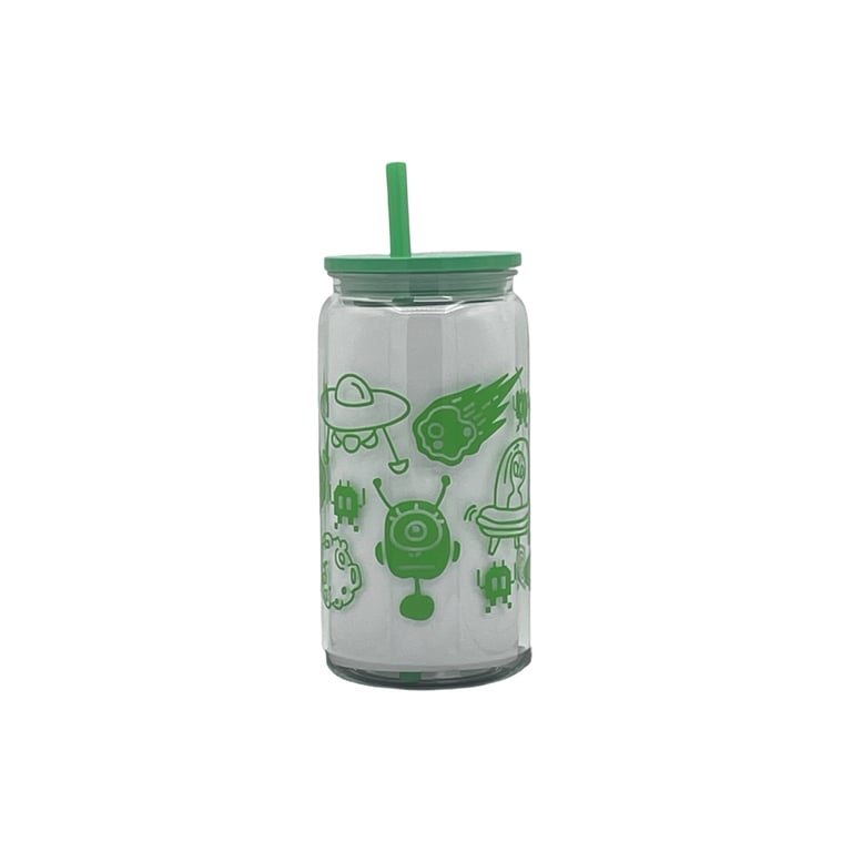 Green Monster & Alien Tumbler
