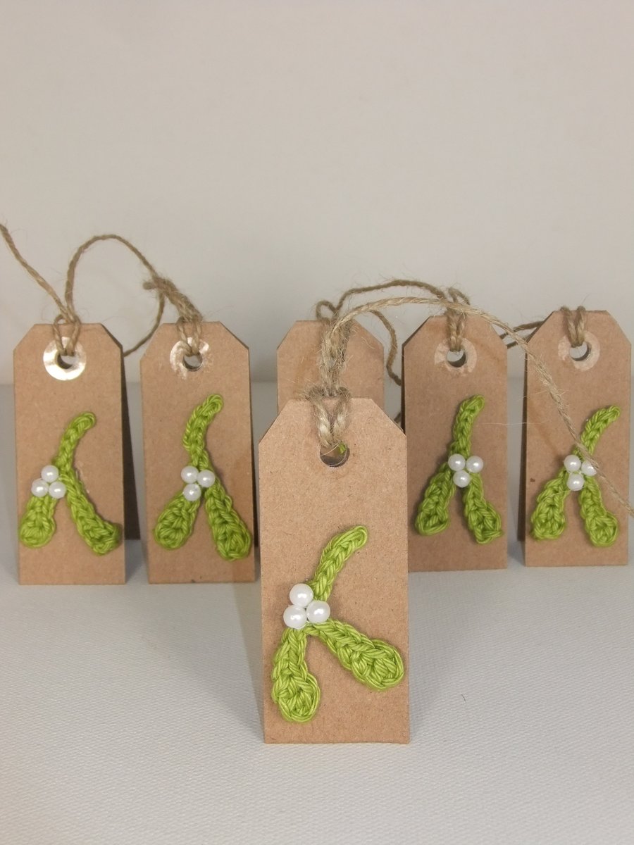 Six Merry Kissmass Mini Tags 