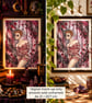 Haunted - Original A4 Figurative, Emotional, Horror painting with Red Rope - Image 5