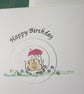 Cute cuddling mice birthday card  - Image 3