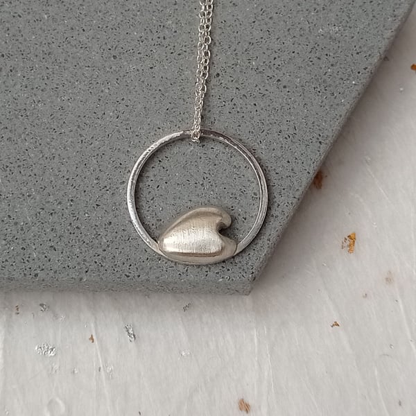 Perfectly Imperfect - Sterling Silver Wave Pendant