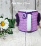 Seconds Sunday end of line. Pansy mug hug, mug cosy mug cozy, flower mug cosy - Image 3