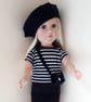 KNITTING PATTERN PDF Black Beret for Doll - Image 3