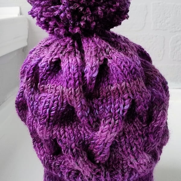 Cable Bobble Hat